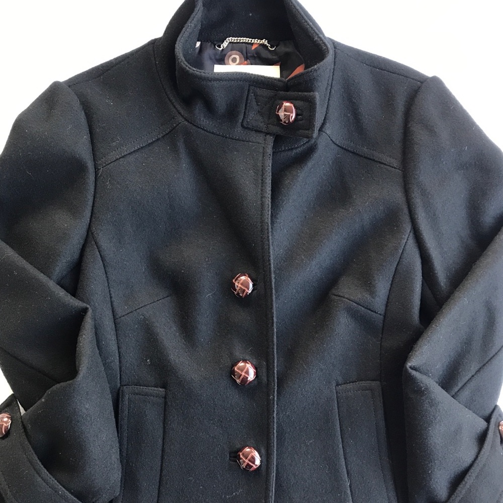 Banana Republic Kick Pleat Wool Coat